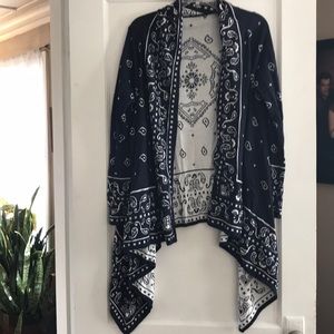 H&M navy sweater cardigan